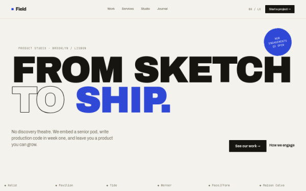 Bold display (light) — interface reference preview