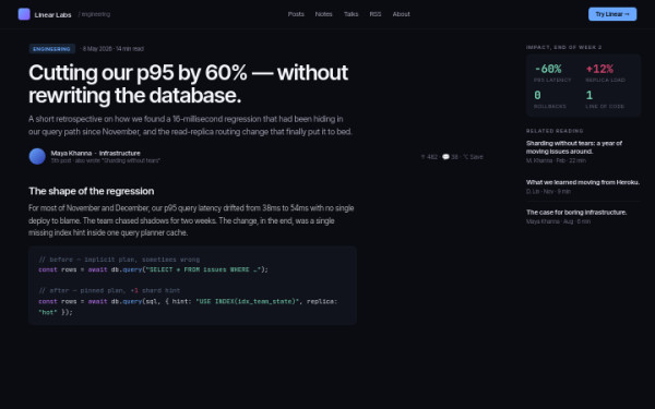 Dev blog — interface reference preview