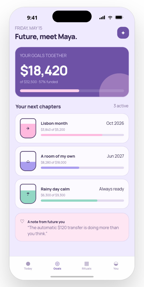 Goal planner — interface reference preview