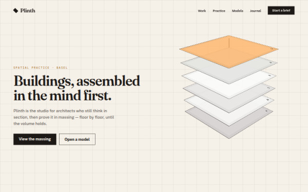 Plinth · Stacking Floors — interface reference preview