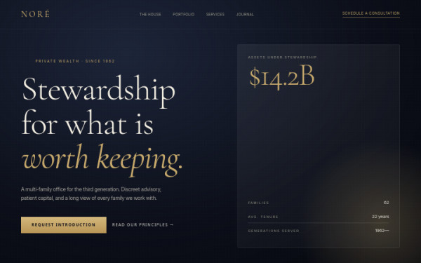 Premium Dark Glass — interface reference preview