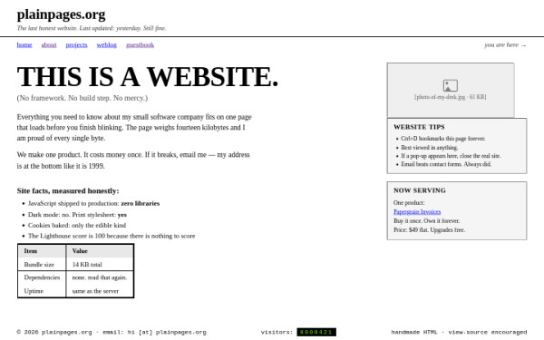Raw Web Casual — interface reference preview