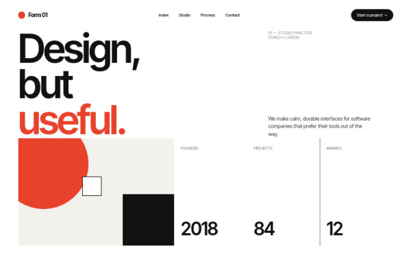 Swiss Modernist — interface reference preview