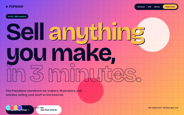 Vibrant Pop — interface reference preview